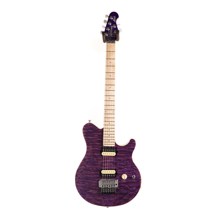 Ernie Ball Music Man 30th Anniversary Axis Guitar Translucent Purple Quilt Top