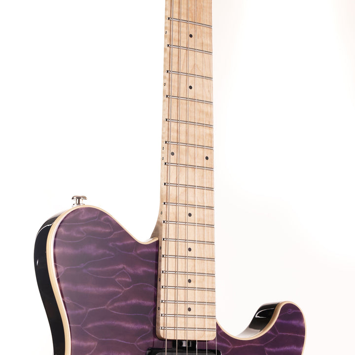 Ernie Ball Music Man 30th Anniversary Axis Guitar Translucent Purple Quilt Top