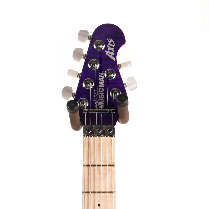 Ernie Ball Music Man 30th Anniversary Axis Guitar Translucent Purple Quilt Top