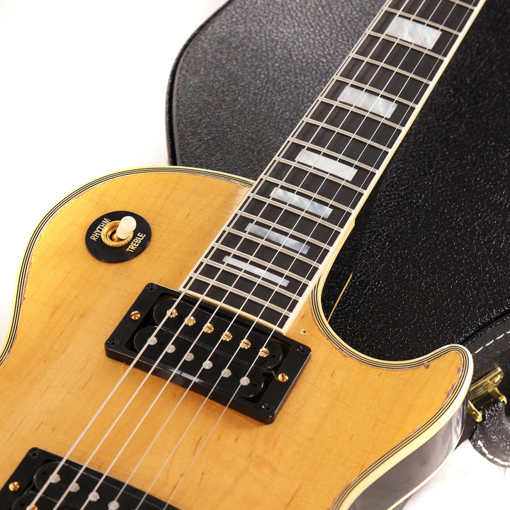Gibson Custom Shop Mick Ronson 1968 Les Paul Custom Collector's Edition Antique Natural and Ebony