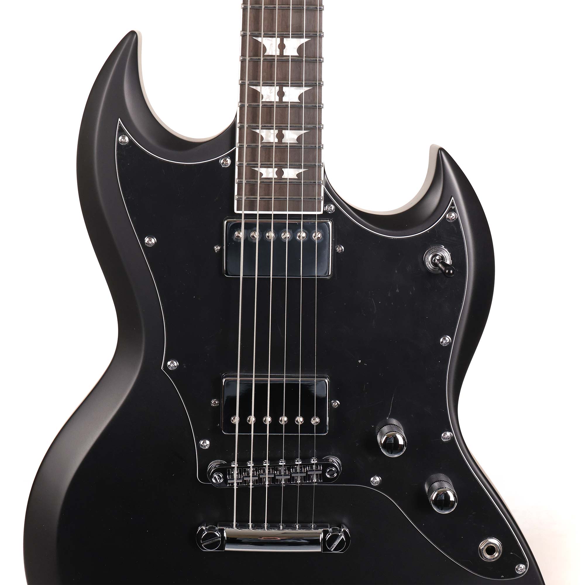 Woodrite Guitars Switchblade HT Satin Black | The Music Zoo