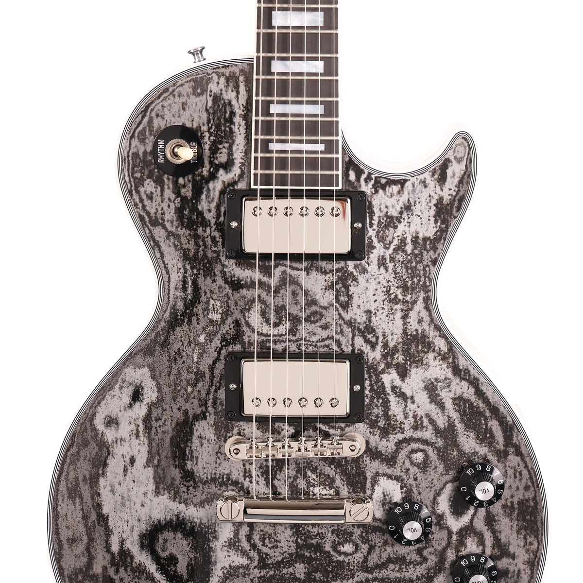 Gibson Custom Shop 1968 Les Paul Custom Reissue Silver Ripple Gloss — 4