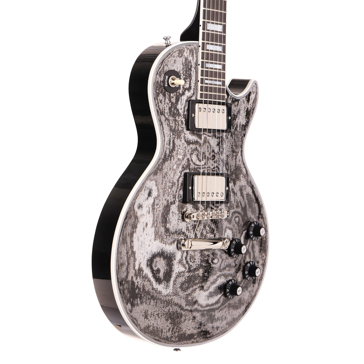 Gibson Custom Shop 1968 Les Paul Custom Reissue Silver Ripple Gloss — 5
