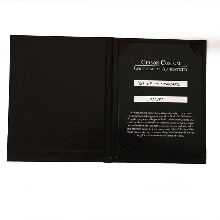 Gibson Custom Shop SG Standard '61 Blood Orange Shift Gloss