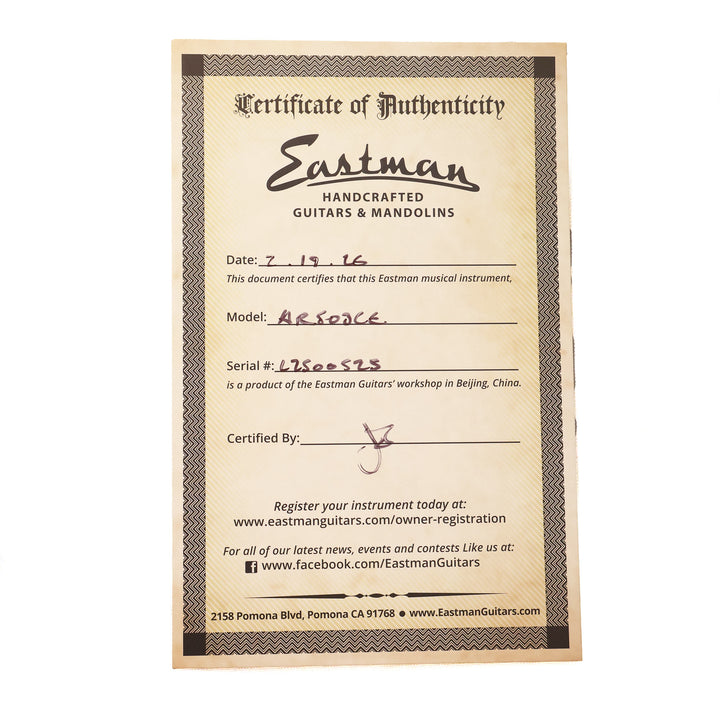 Eastman AR503CE Hollowbody Classic
