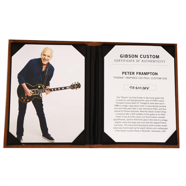 Gibson Custom Shop Peter Frampton 'Phenix Inspired Les Paul Custom Ebony