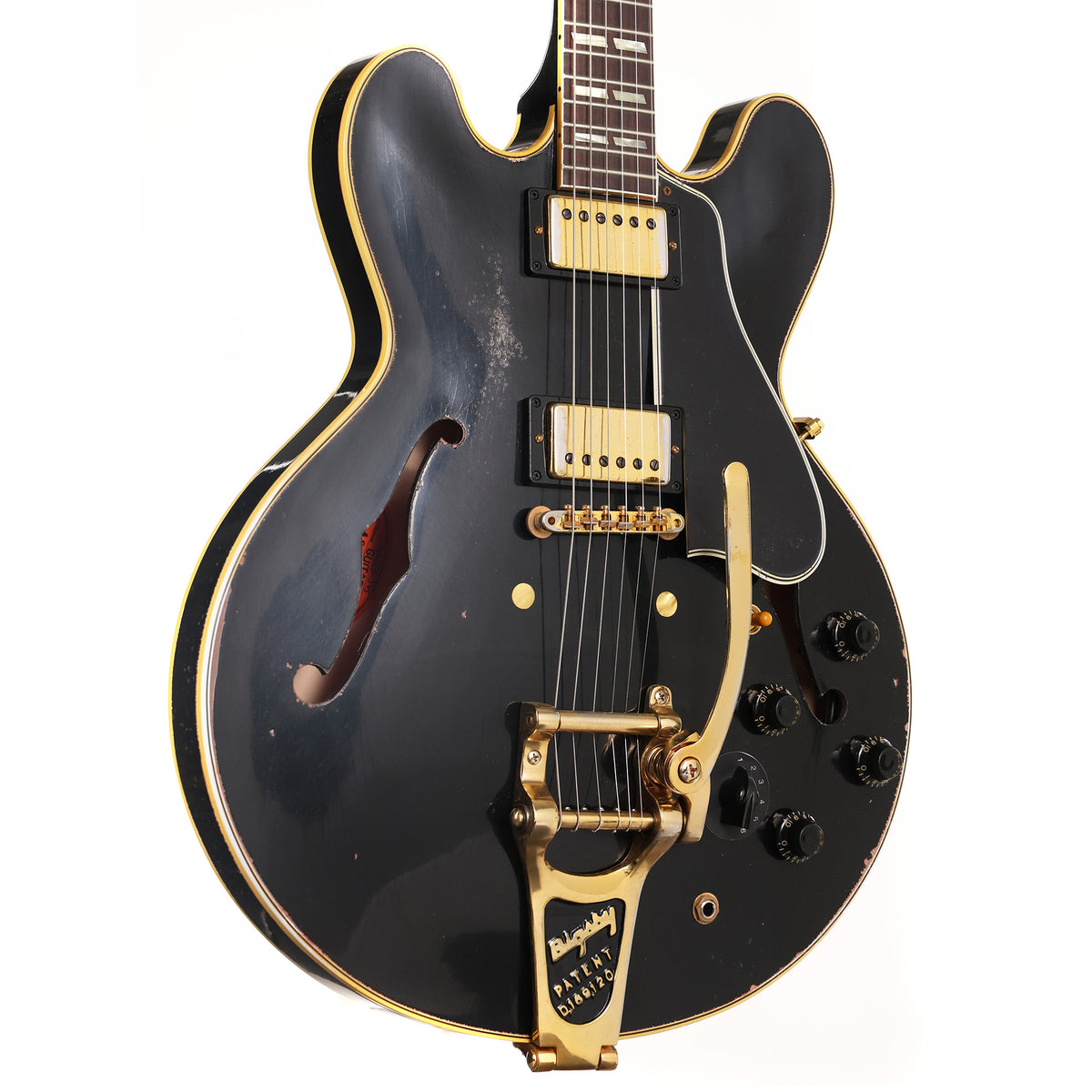 Gibson Custom Shop Limited Edition 1959 ES-345 Reissue with Bigsby Heavy Aged Ebony — 1