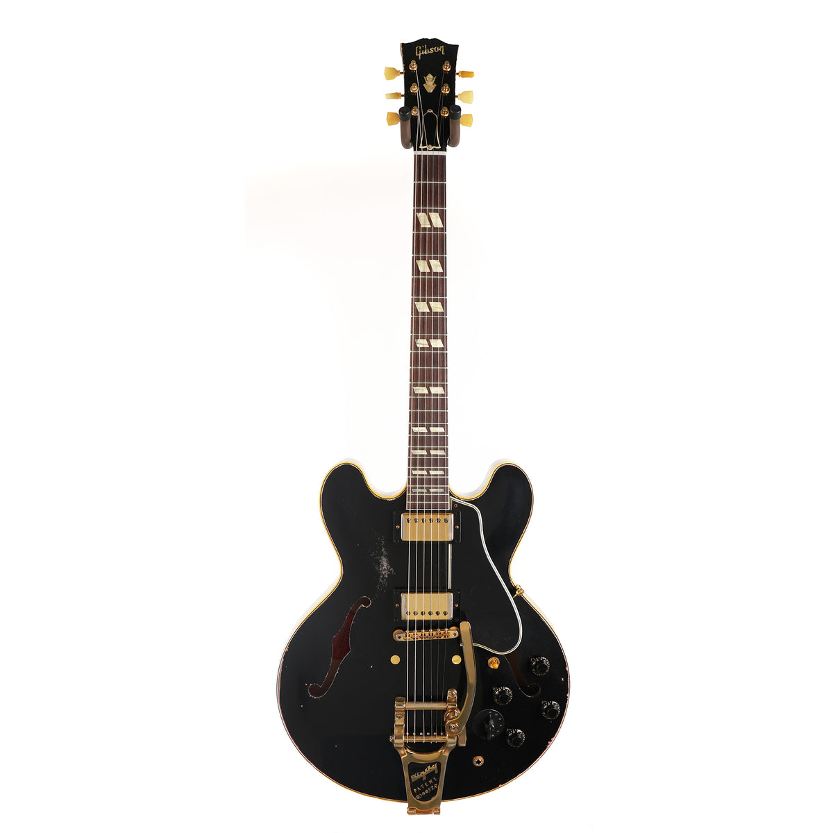 Gibson Custom Shop Limited Edition 1959 ES-345 Reissue with Bigsby Heavy Aged Ebony — 3