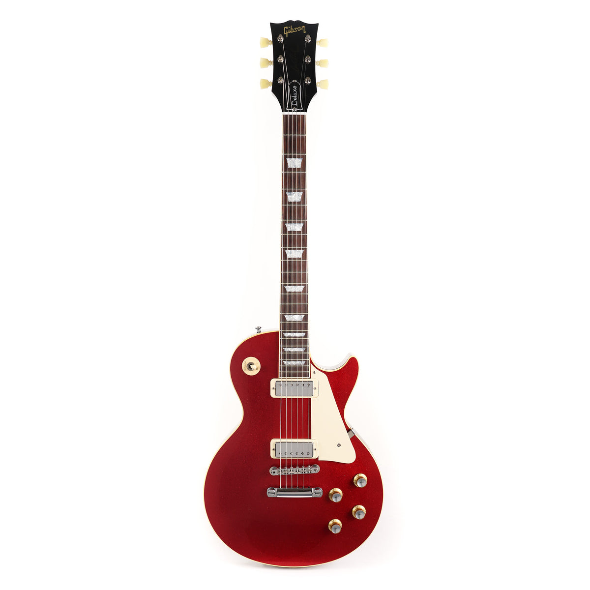 Gibson Custom Shop Limited Edition 1976 Les Paul Deluxe Reissue Red Sparkle Top — 3