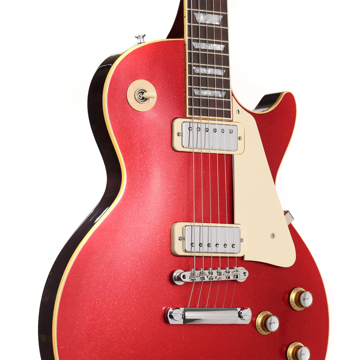 Gibson Custom Shop Limited Edition 1976 Les Paul Deluxe Reissue Red Sparkle Top — 5