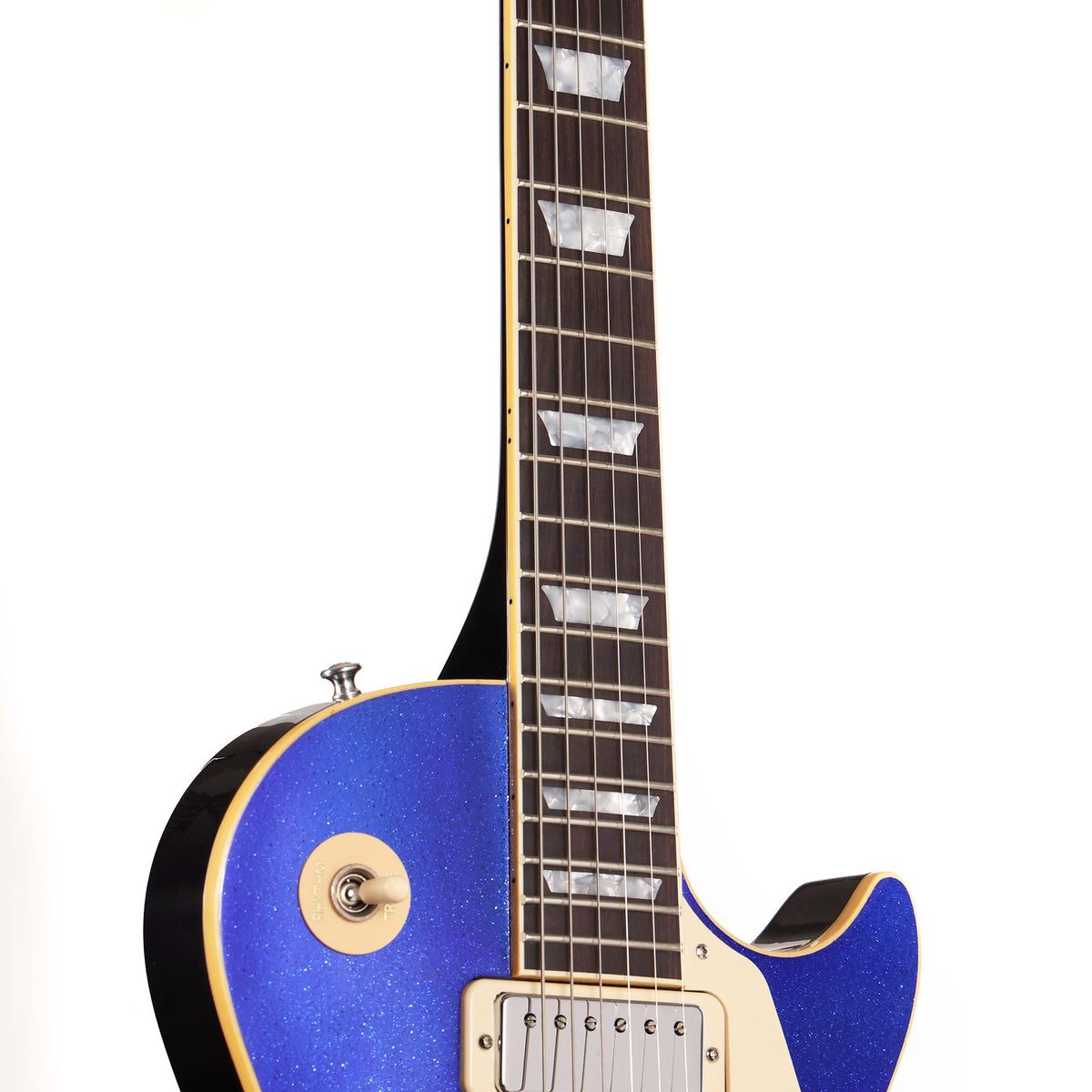 Gibson Custom Shop Limited Edition 1976 Les Paul Deluxe Reissue Blue Sparkle Top — 7