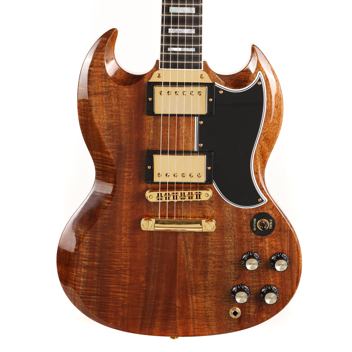 Gibson Custom Shop SG Custom Limited Edition Koa Top Walnut Gloss — 2