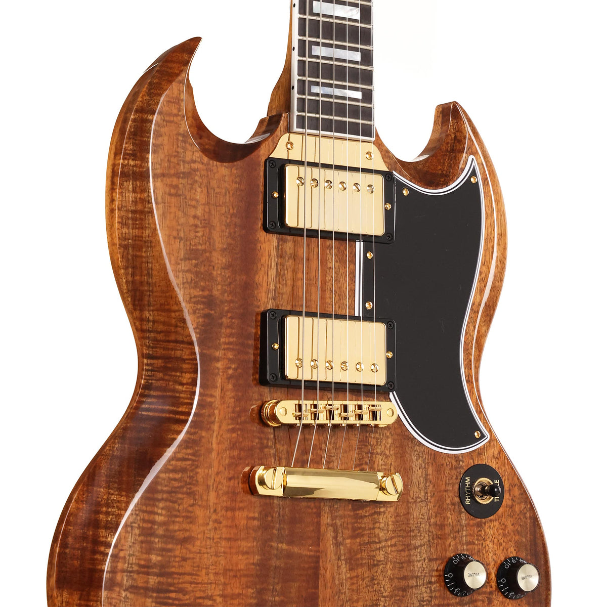 Gibson Custom Shop SG Custom Limited Edition Koa Top Walnut Gloss — 5
