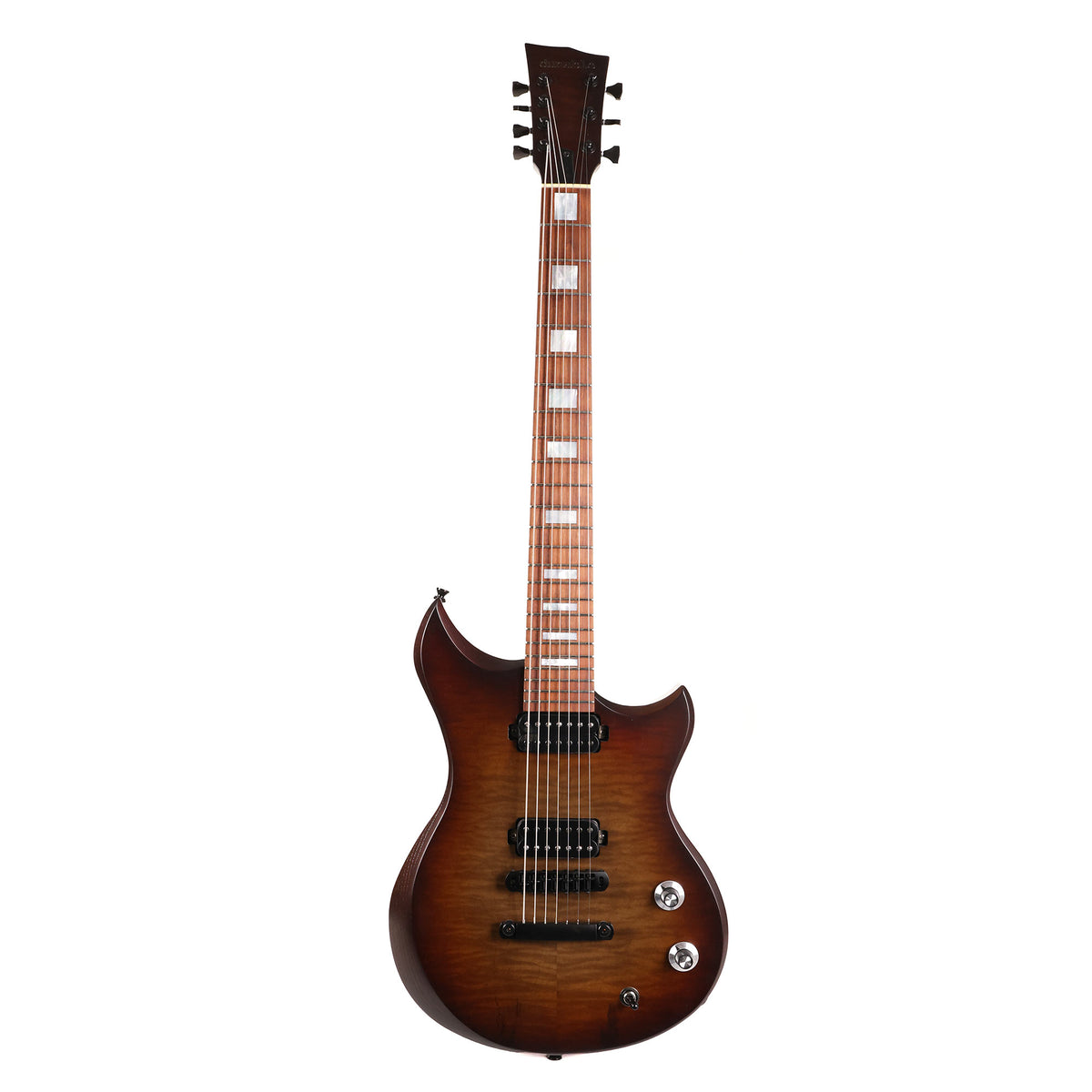 Dunable USA Custom Shop Cyclops 7-String Charcoal Tobacco Burst — 2