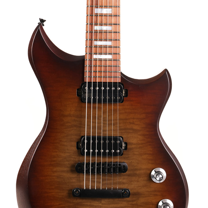Dunable USA Custom Shop Cyclops 7-String Charcoal Tobacco Burst