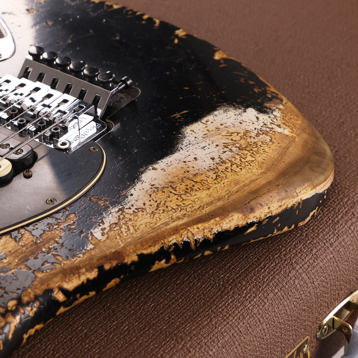 Fender Custom Shop Poblano HSS Stratocaster Floyd Rose Super Heavy Relic Black — 11