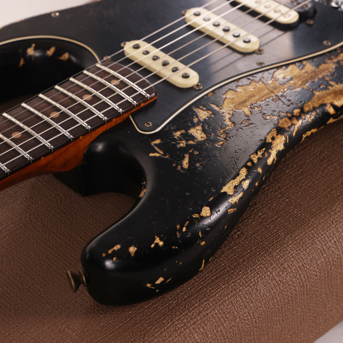 Fender Custom Shop Poblano HSS Stratocaster Floyd Rose Super Heavy Relic Black — 9