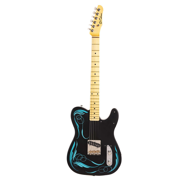 El Cabron Guitars 'Teal Pinstripe Custom'