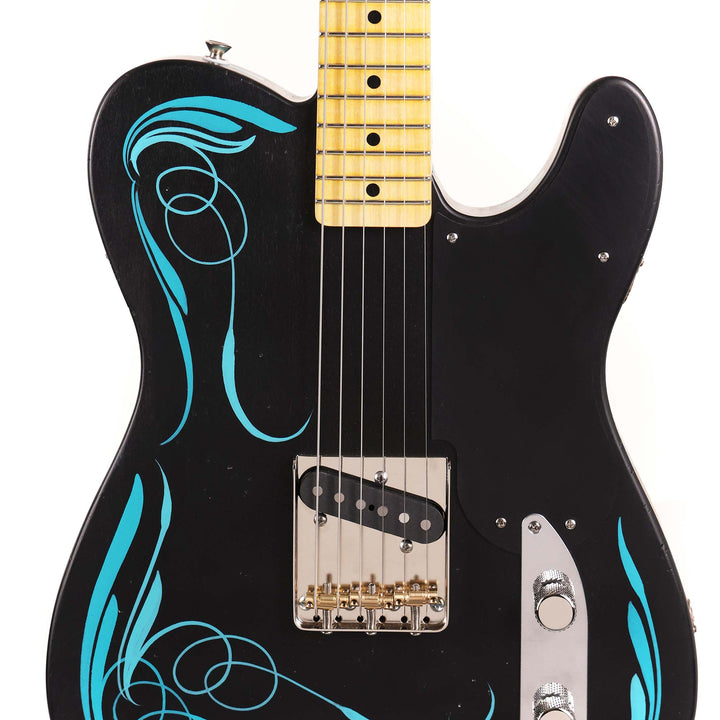 El Cabron Guitars 'Teal Pinstripe Custom'