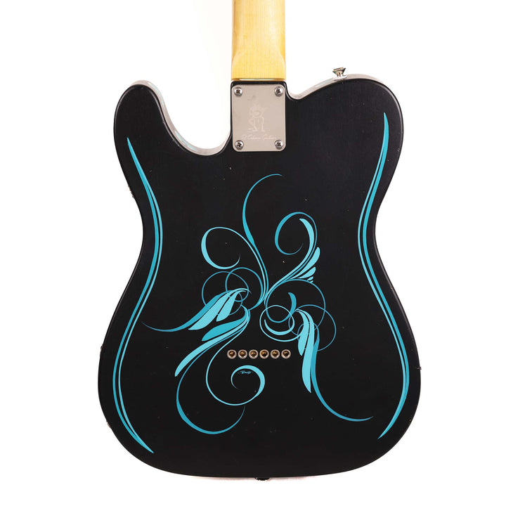 El Cabron Guitars 'Teal Pinstripe Custom'