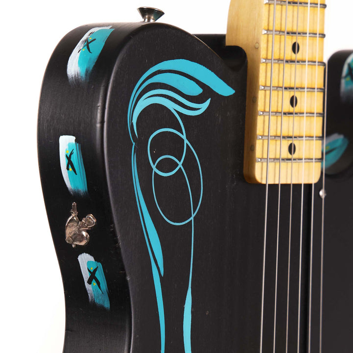 El Cabron Guitars 'Teal Pinstripe Custom'