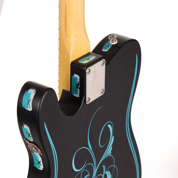 El Cabron Guitars 'Teal Pinstripe Custom'