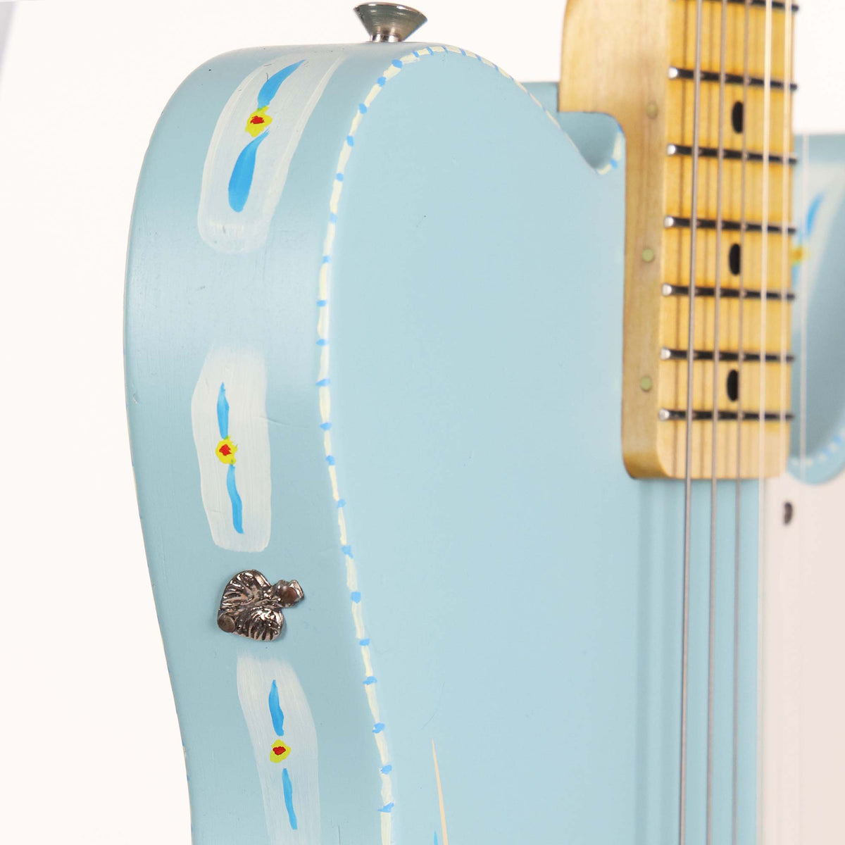 El Cabron Guitars 'Sonic Blue Pinstripe Custom' — 6