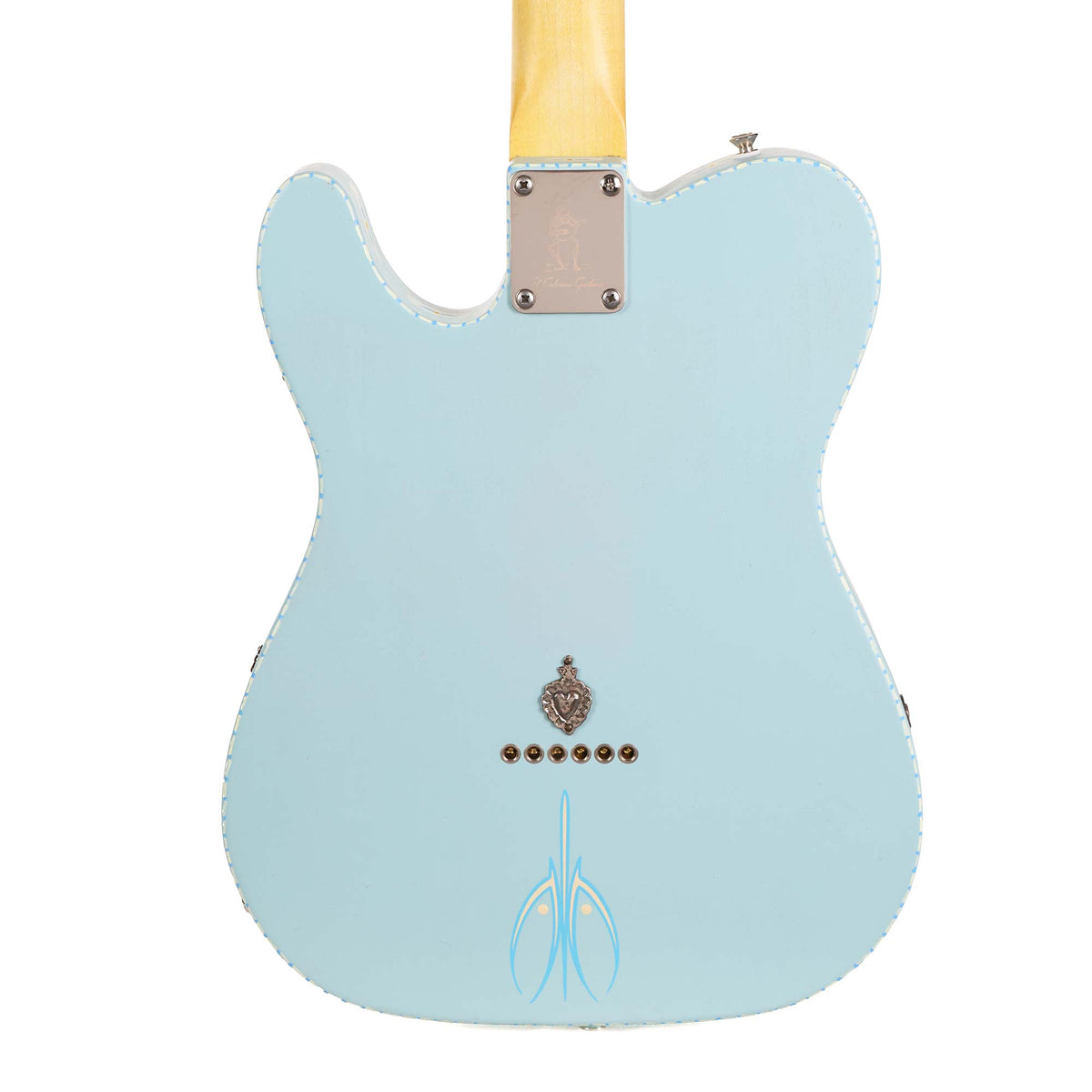 El Cabron Guitars 'Sonic Blue Pinstripe Custom' — 7