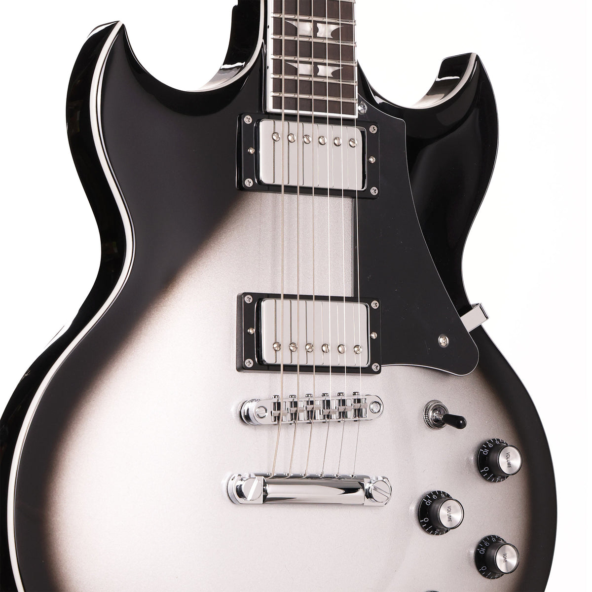 Woodrite Warlord Standard Guitar Silverburst — 5