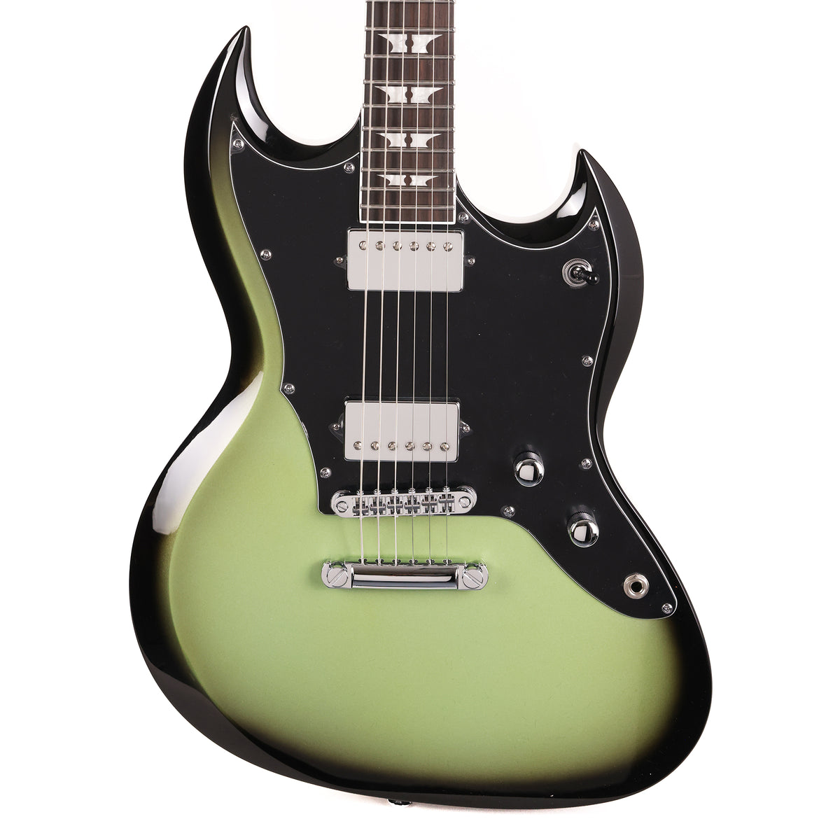 Woodrite Guitars Switchblade HT Guitar Aged Silverburst — 2