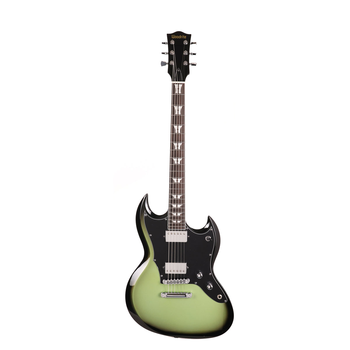 Woodrite Guitars Switchblade HT Guitar Aged Silverburst — 3
