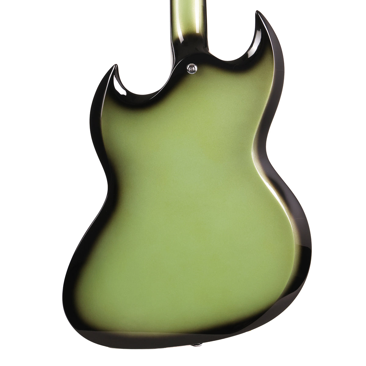Woodrite Guitars Switchblade HT Guitar Aged Silverburst — 6