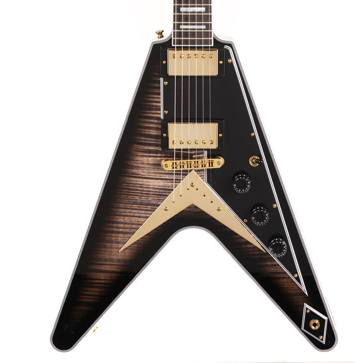Gibson Custom Shop Flying V Custom Figured Top VOS Cobra Burst