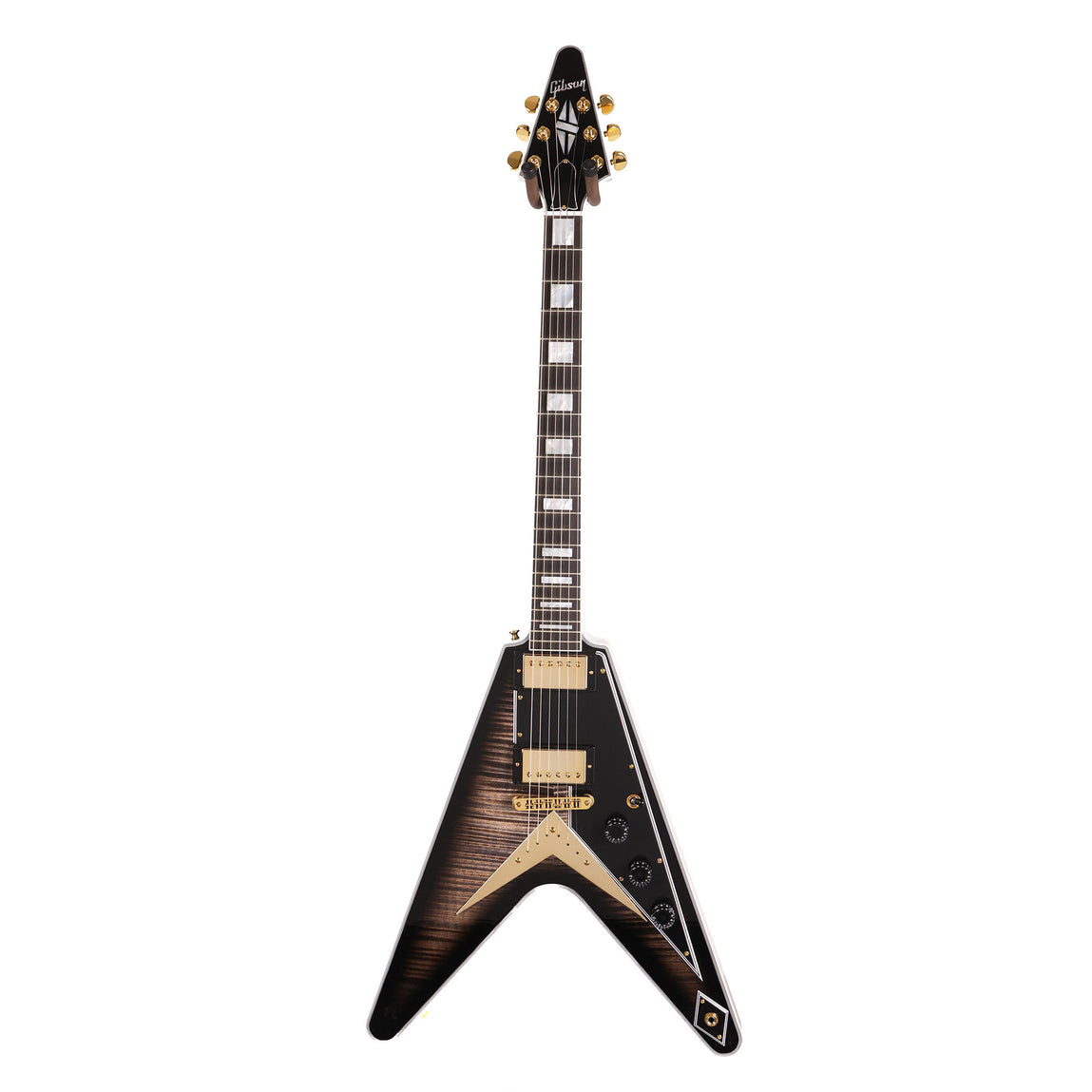 Gibson Custom Shop Flying V Custom Figured Top VOS Cobra Burst