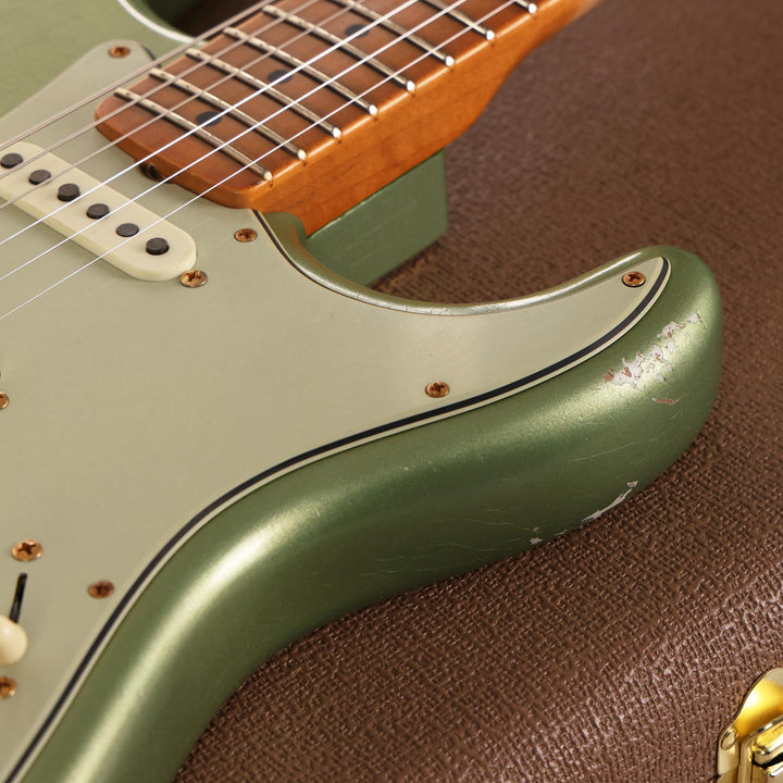 Fender Custom Shop 1962 Poblano Stratocaster Masterbuilt David Brown Aged Sage Green Metallic