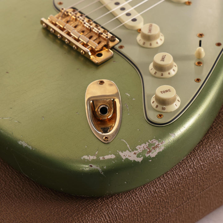 Fender Custom Shop 1962 Poblano Stratocaster Masterbuilt David Brown Aged Sage Green Metallic