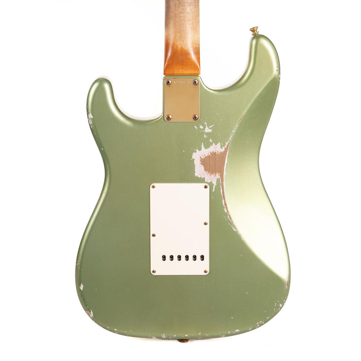 Fender Custom Shop 1962 Poblano Stratocaster Masterbuilt David Brown Aged Sage Green Metallic