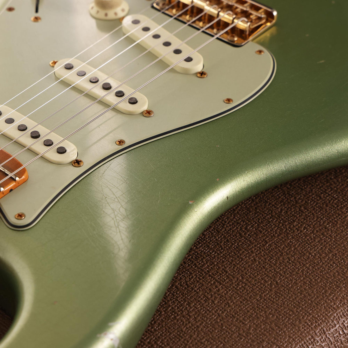 Fender Custom Shop 1962 Poblano Stratocaster Masterbuilt David Brown Aged Sage Green Metallic — 9