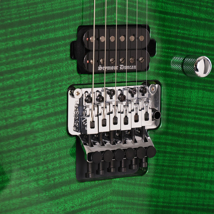 Jackson Custom Shop Soloist SL1H Flame Top Trans Green
