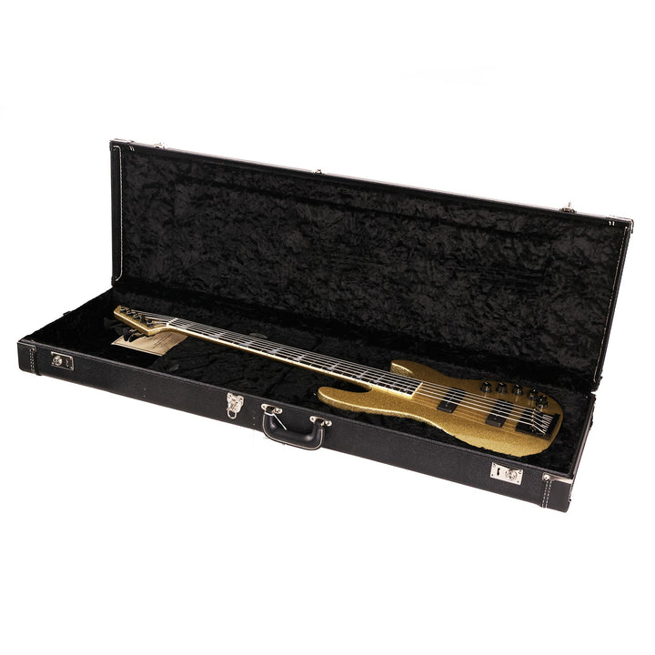 Jackson Custom Shop Bass V Gold Sparkle Masterbuilt Pat Campolattano