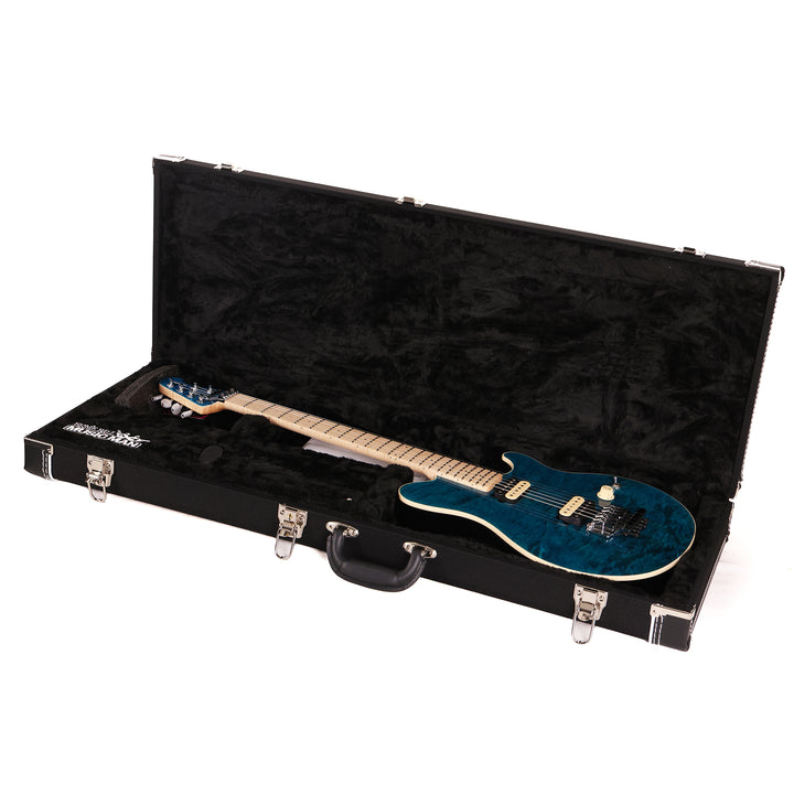 Ernie Ball Music Man 30th Anniversary Axis Translucent Blue Quilt Top