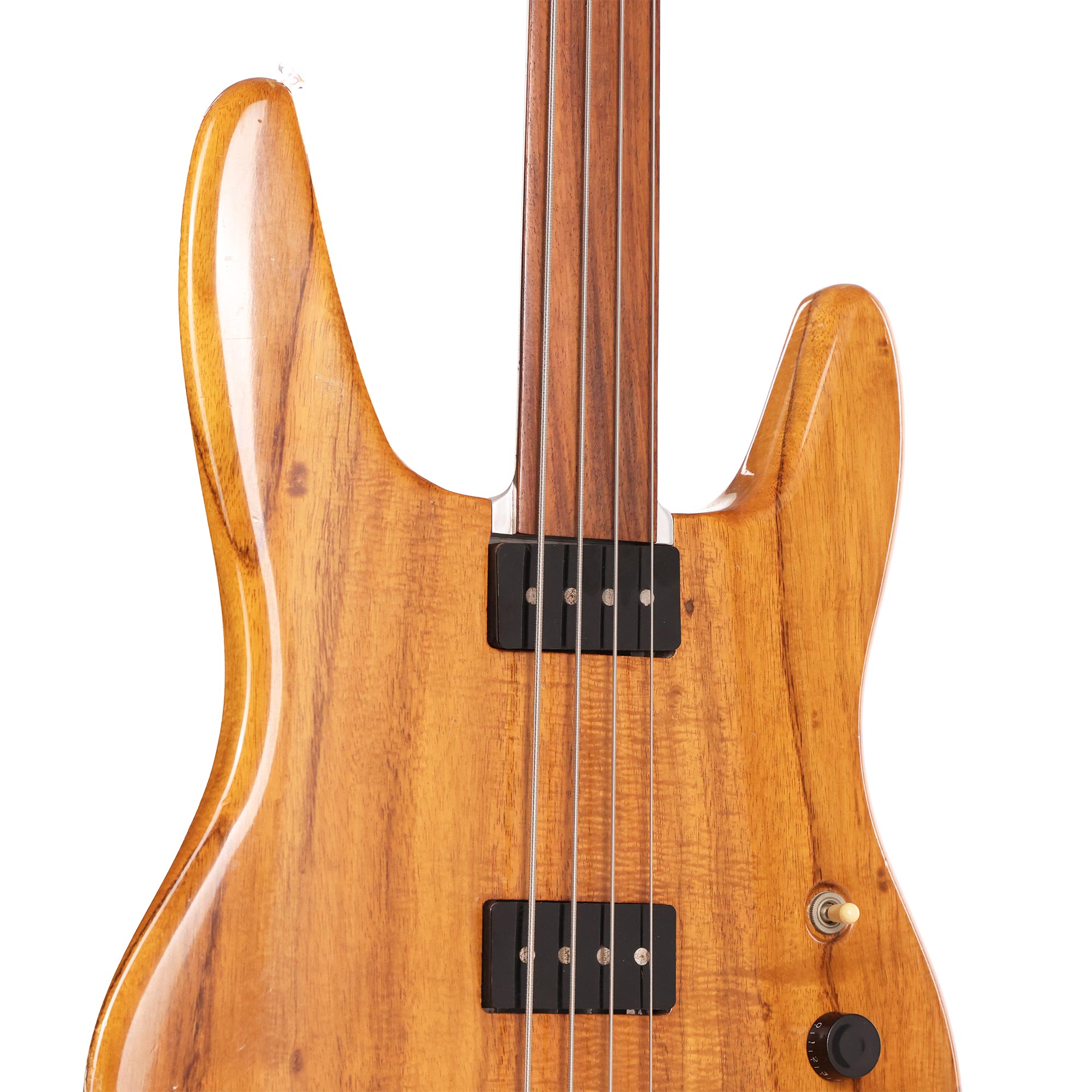 Travis アコースティックベース サンバースト 1976 Travis Bean TB2000 Fretless Bass Koa Natural | The Music Zoo