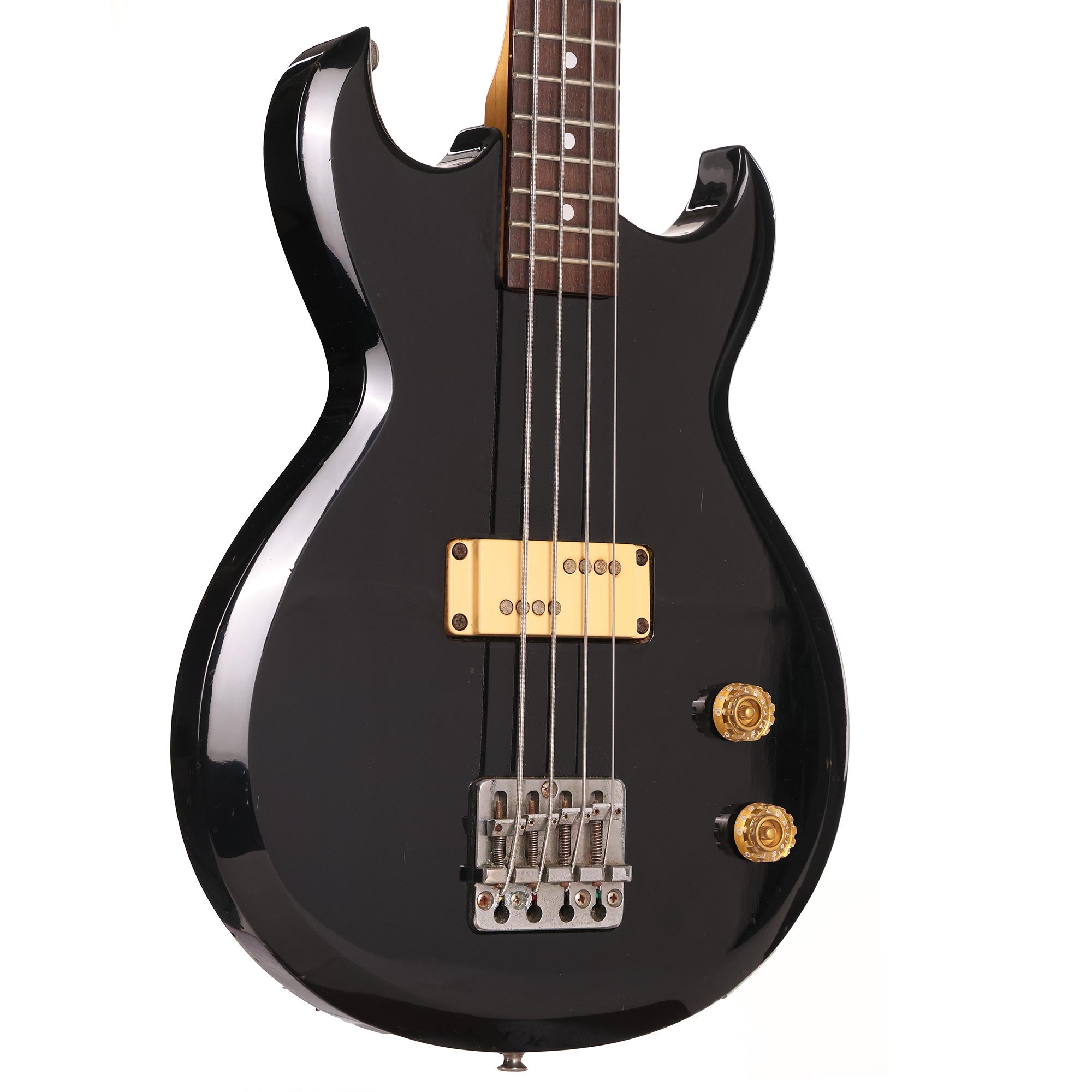 1984年製マツモク製Aria Pro II CSB-380ベース ブラック 1984 Aria Pro II CSB-380 Bass Black | The Music Zoo
