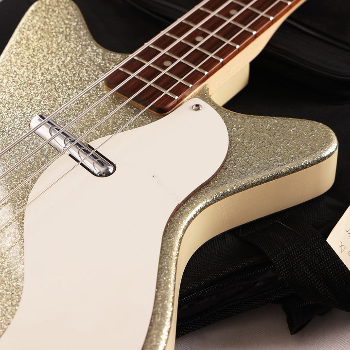 Danelectro DC Bass Silver Sparkle Used