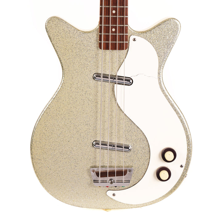 Danelectro DC Bass Silver Sparkle Used