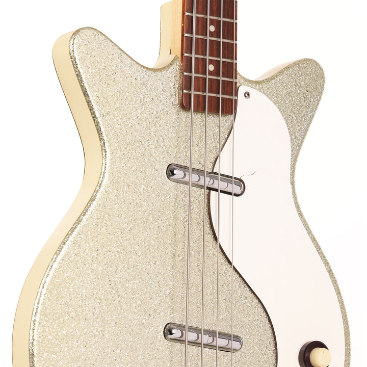 Danelectro DC Bass Silver Sparkle Used