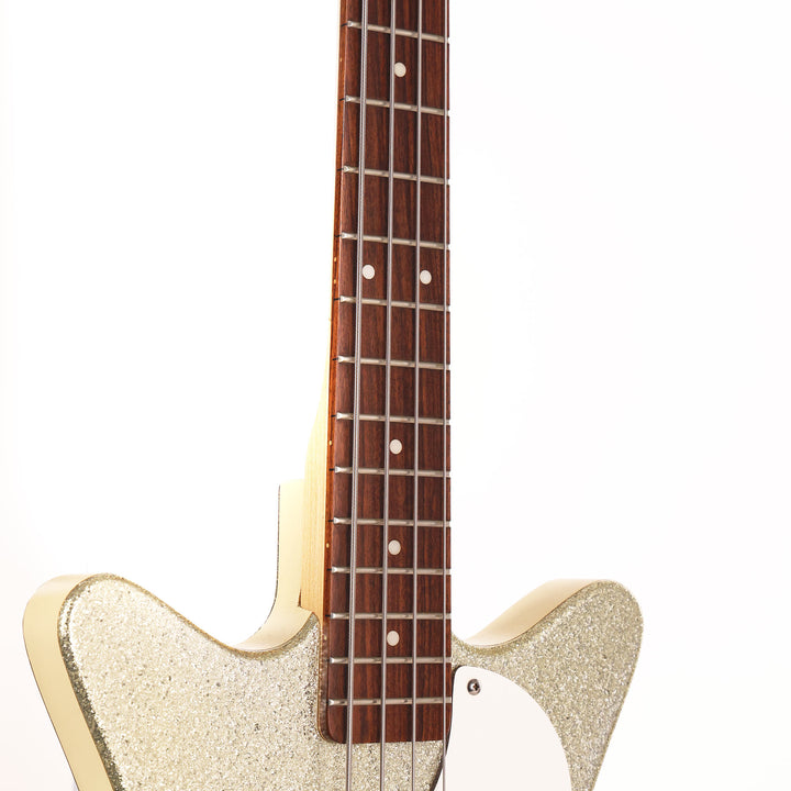 Danelectro DC Bass Silver Sparkle Used