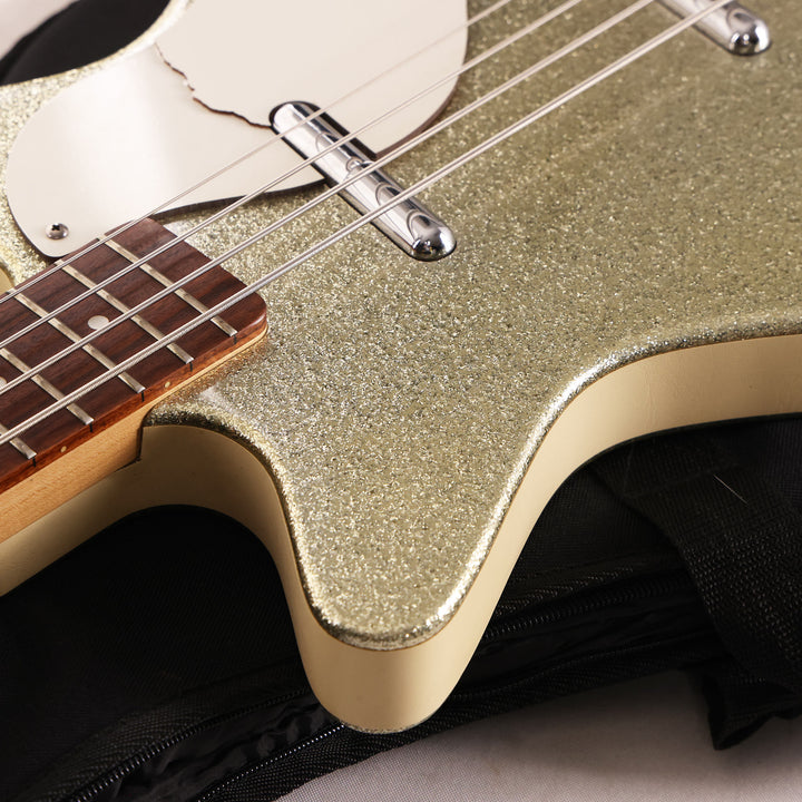 Danelectro DC Bass Silver Sparkle Used