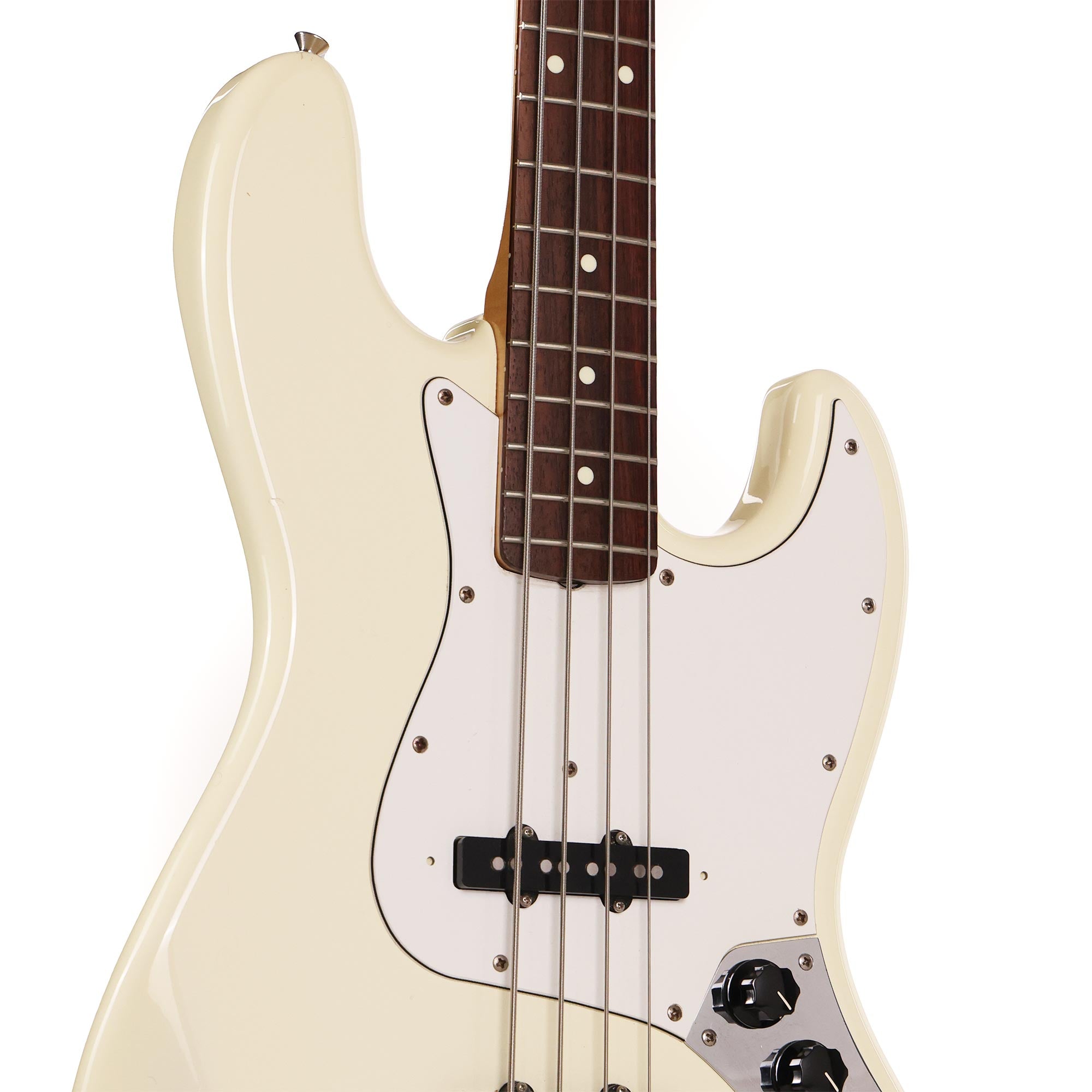 1986 Fender MIJ Jazz Bass Olympic White | The Music Zoo
