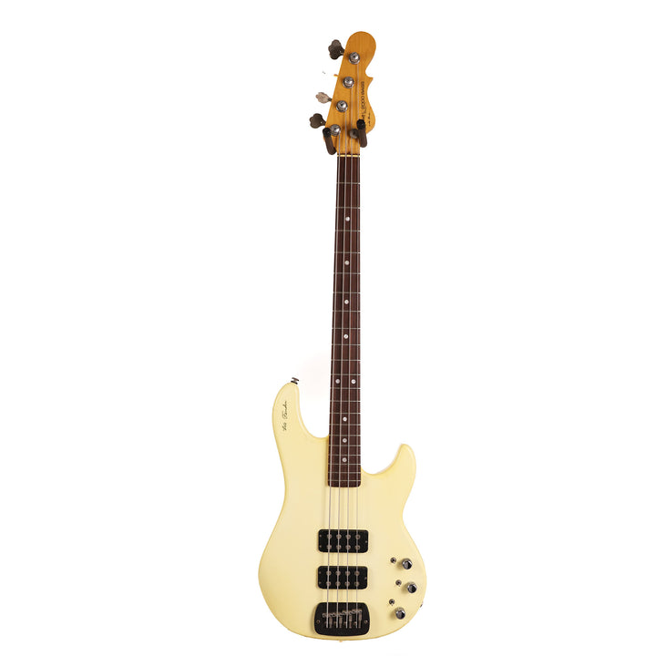 1991 G&L L-2000 Commemorative Leo Fender Signature Bass White